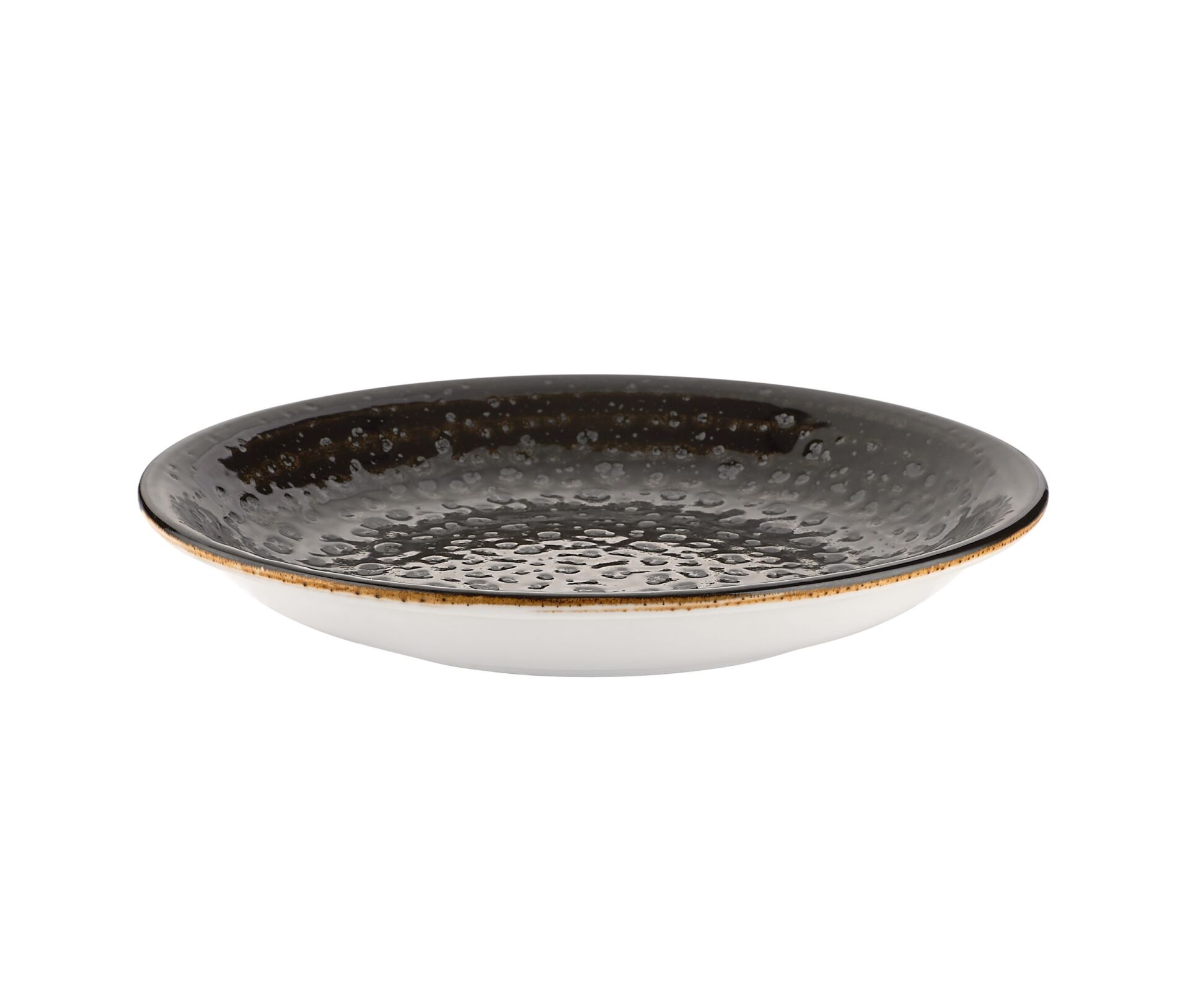 By Bone Cowry Black Zest Çukur Tabak 21 Cm