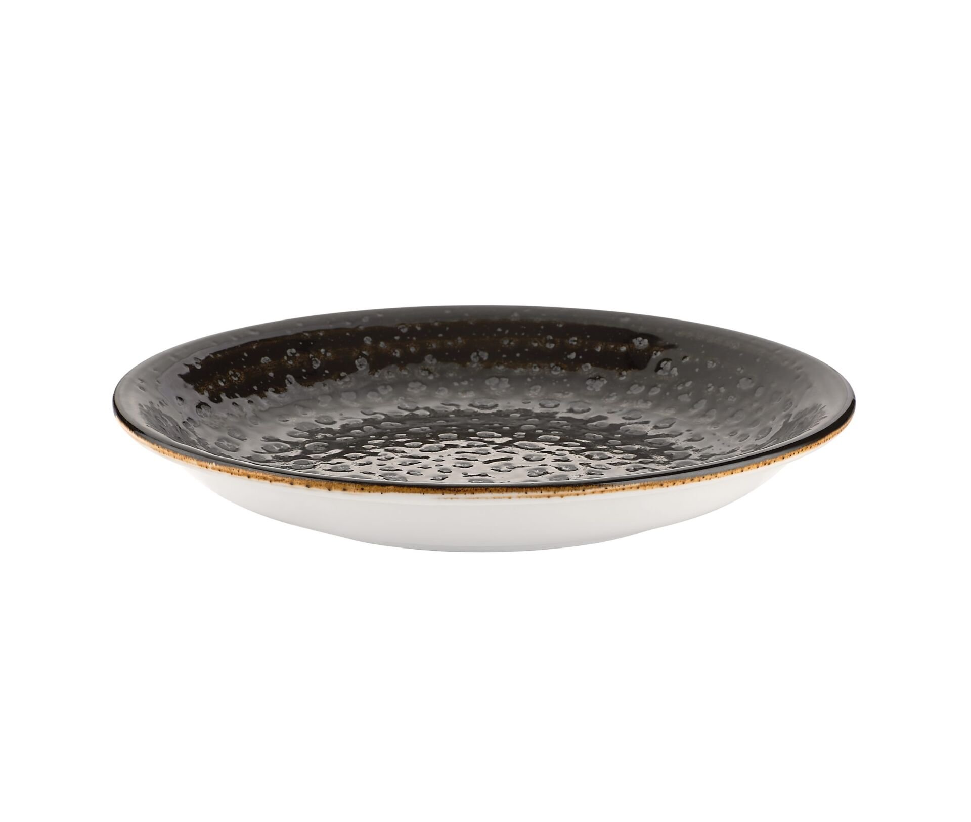 By Bone Cowry Black Zest Çukur Tabak 21 Cm