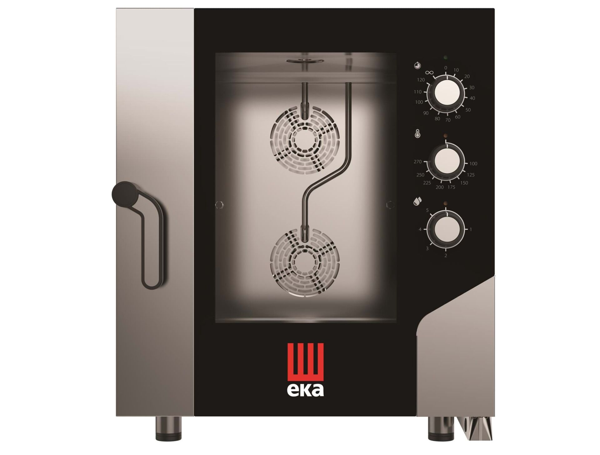 Elektrikli, Konveksiyonlu Fırın, Nemlendirmeli, Elektromekanik Kontrollü, 6*GN 2/1