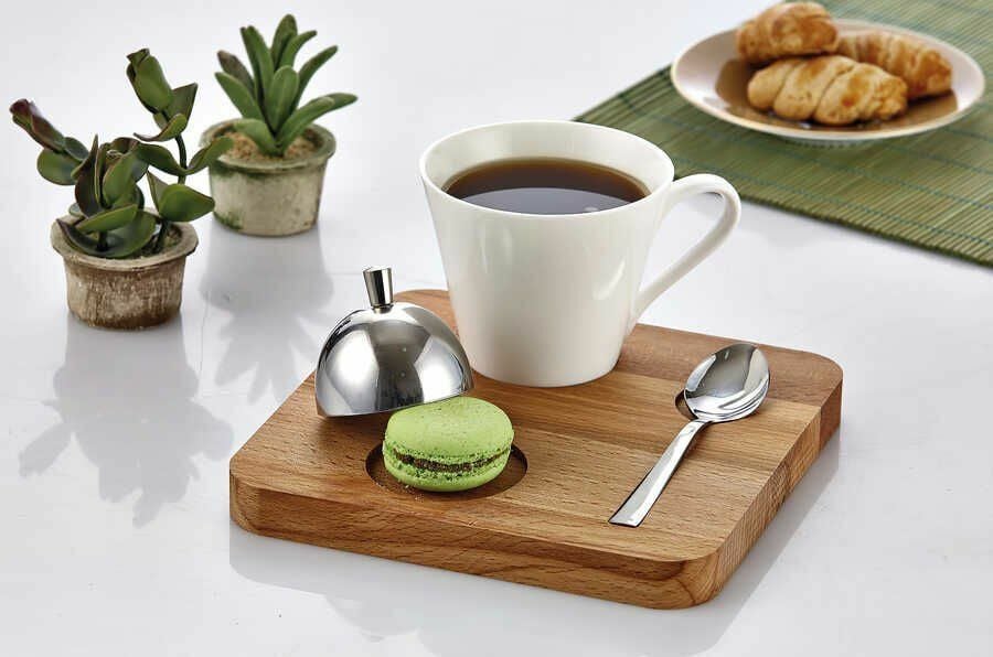 Biradlı Ahşap Nescafe Seti