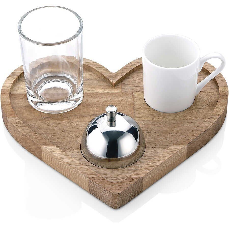 Biradlı Kalp Türk Kahve Sunumu