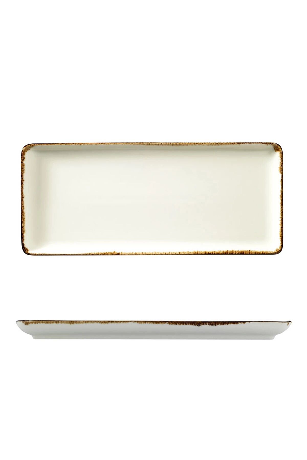 Bone Tan Krem Düz Tabak 35*15 Cm