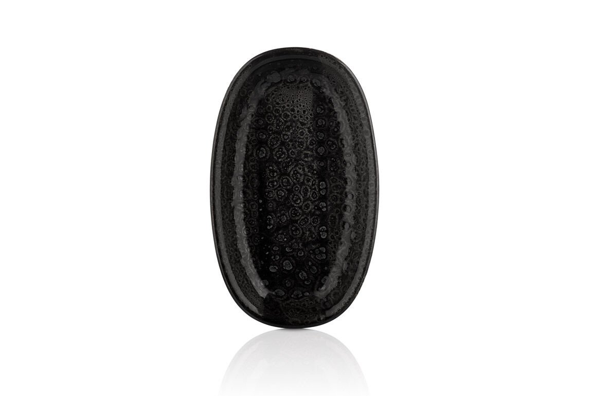 Cowry Black Zest 24 Cm Oval Tabak 24*14,5 Cm