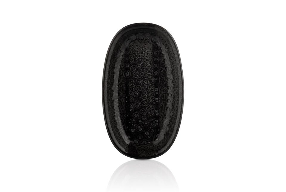 Cowry Black Zest 24 Cm Oval Tabak 24*14,5 Cm