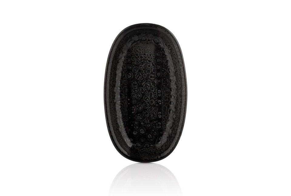 Cowry Black Zest 24 Cm Oval Tabak 24*14,5 Cm