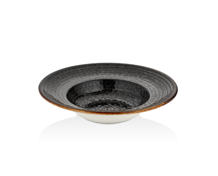 Cowry Black Zest Çukur Tabak 25 Cm 400 CC