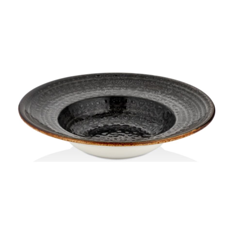 Cowry Black Zest Çukur Tabak 25 Cm 400 CC
