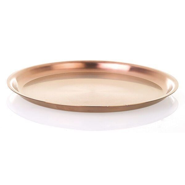 Çelik Servis ve Sunum Tepsisi Bakır 21 Cm