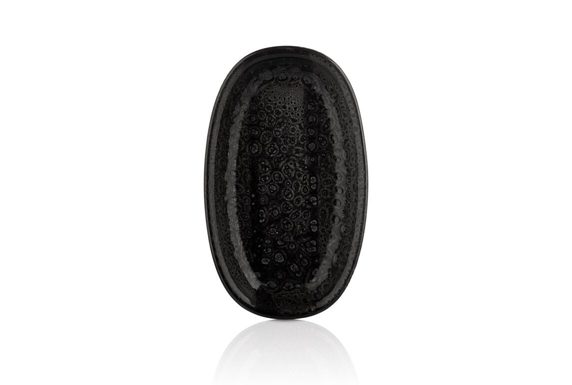 Cowry Black Zest 34 Cm Oval Tabak 34*20,5 Cm