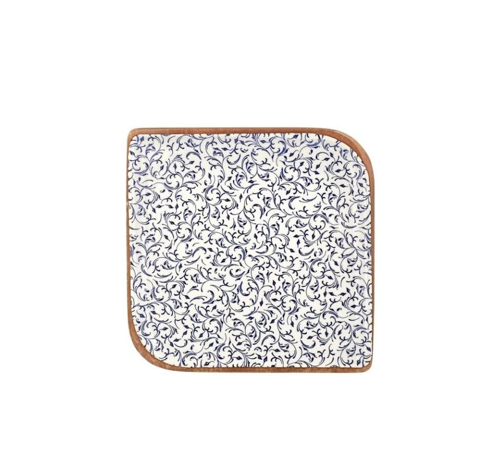 By Bone Edera Açık Arel Kare Tabak 25 Cm