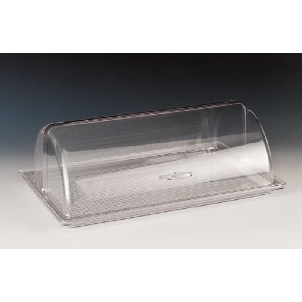 Policarbon Roll Top Kapaklı Teşhir Tepsisi