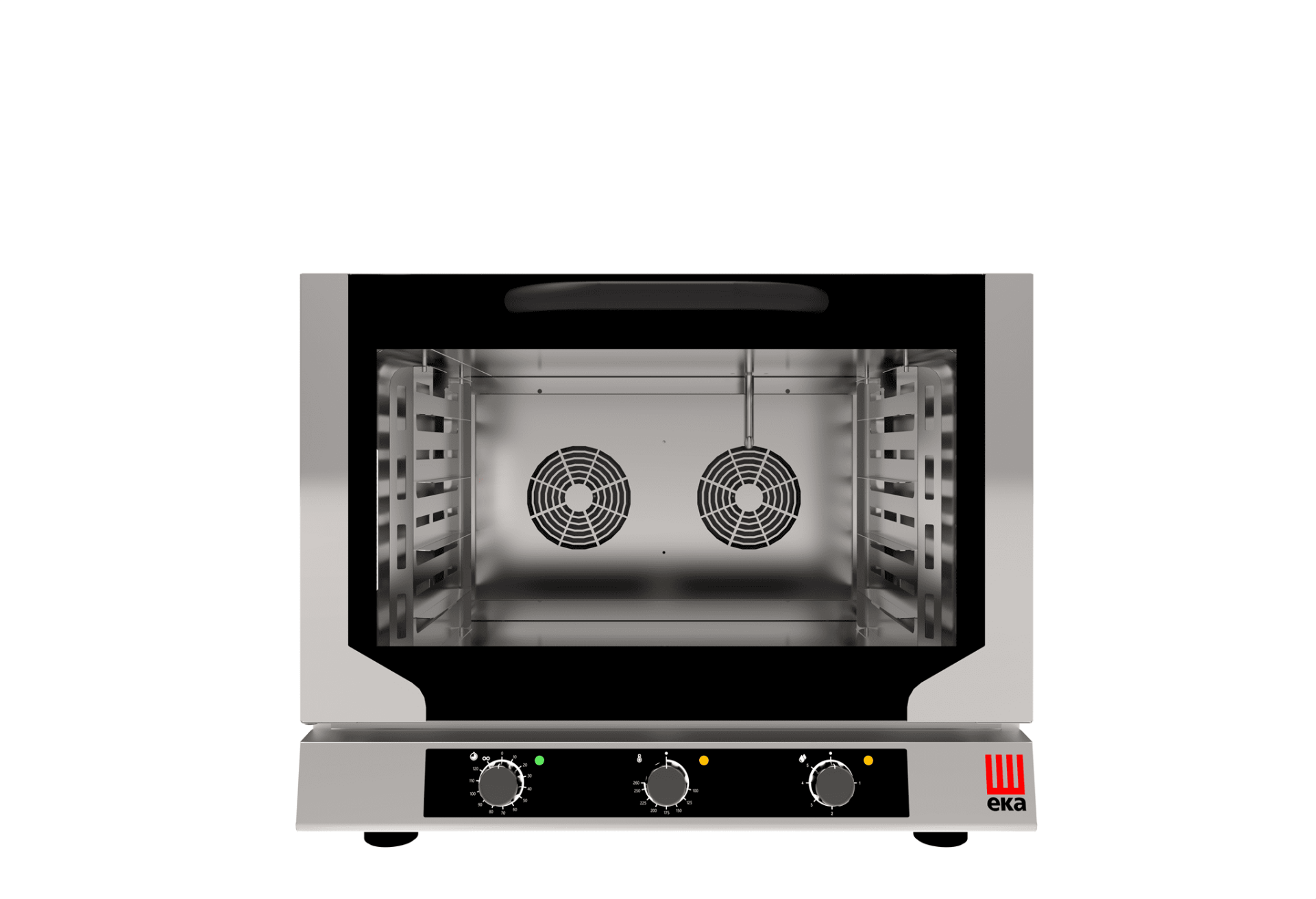 Elektrikli Konveksiyonlu Fırın, Nemlendirmeli, Manuel Kontrol, 4 Tepsili