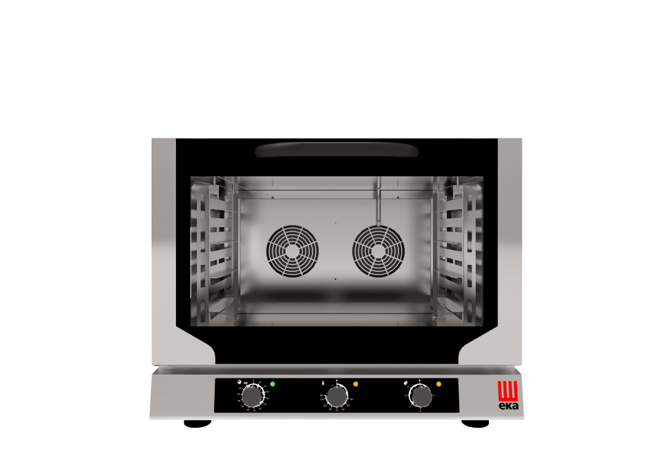 Elektrikli Konveksiyonlu Fırın, Nemlendirmeli, Manuel Kontrol, 4 Tepsili