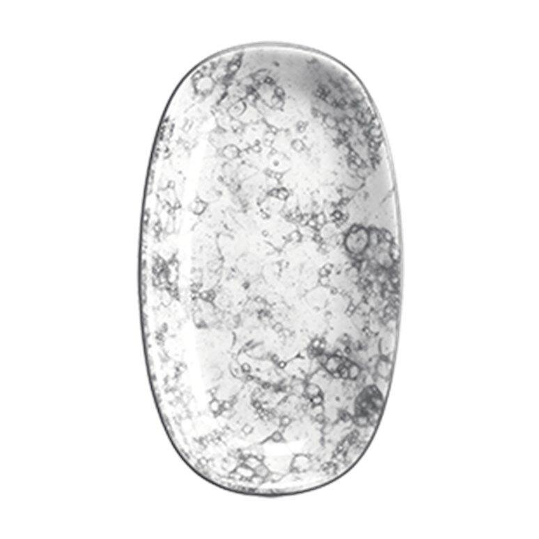 Rocks Black Gourmet Oval Kayık Tabak 15*8.5 Cm